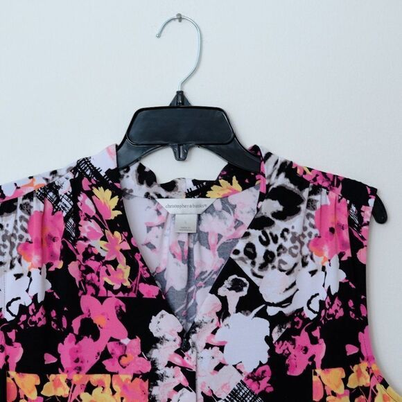 Christopher & Banks Sleeveless Shirt Blouse - Picture 2 of 6